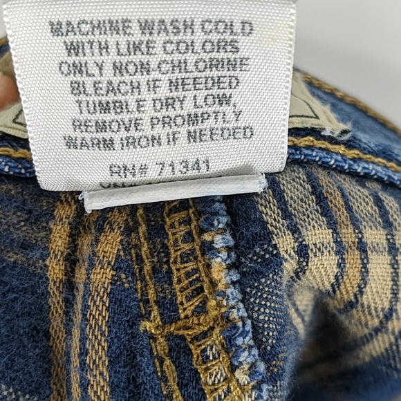 LL Bean Natural Fit Flannel Lined Jeans Size 32/34 - Picture 9 of 10